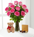 Pink Roses with Bear & Godiva�