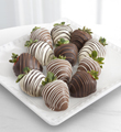 Chocolate Dip Delights� Classic Real Chocolate Strawberries - Double Dipped - 12-piece